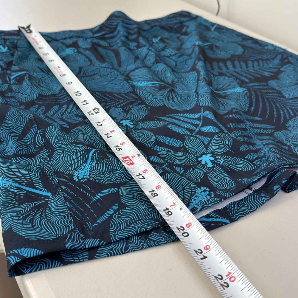RipSkirt Hawaii Maui Moonlight Floral Wrap Skirt Blue Large Quick Dry NWT - Picture 9 of 9
